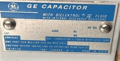 GE Capacitor 4160 V or 2400 V, 1.50 UF 18LLL5U