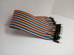 40 Pack 30cm 12” Row 2.54mm Male Female Dupont Cable 40 Jumper Wire for Arduino