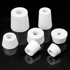 Black/White Round Rubber Feet Instrument Case Feet With Steel Washer Duty Foot