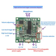 8M Sound Recorder Module Voice MP3 Music Player+Button Control For Greeting Card