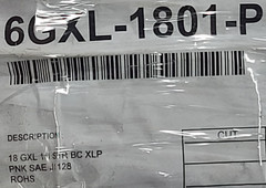 Coficab #18awg GXL SAE J1128 XLPE Automotive Lead Wire Cable 125C Pink /100ft