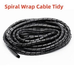 – Banding Loom PC TV Home Cinema Wire Management Sleeving Spiral Wrap Cable Tidy