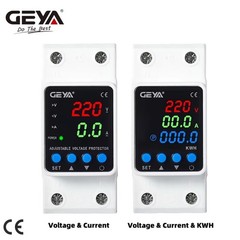 GEYA Digital Display Voltage Current KWH Protector Protect 2P 40/63/80A 220 GPS6