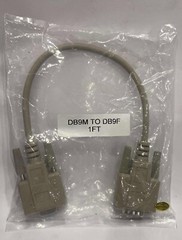 DB9M to DB9F 1FT Beige Cable