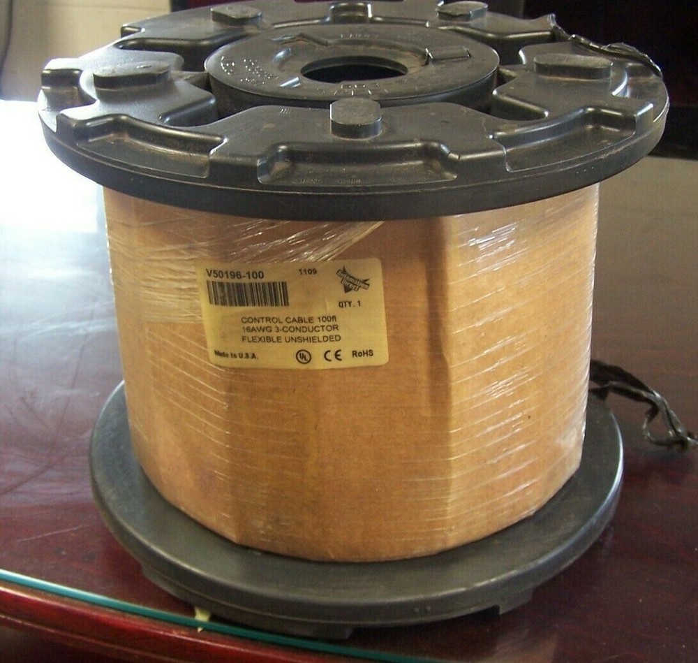 NEW AUTOMATION DIRECT 16 AWG 3 CONDUCTOR FLEXIBLE UNSHIELDED 100′ CONTROL CABLE