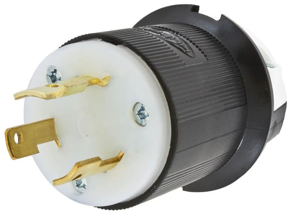 Hubbell HBL2651, 600 VAC, 30 A, NEMA L9-30P, Male, Locking Device Plug, 1 pc