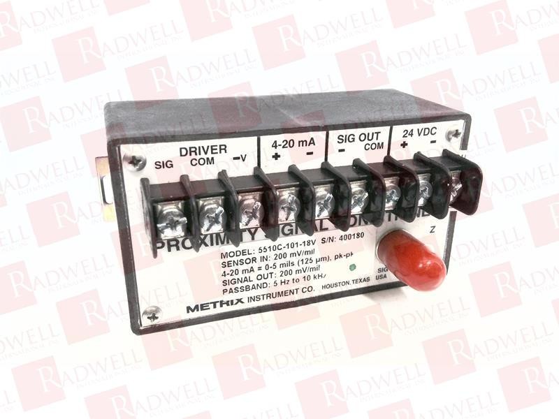 METRIX VIBRATION 5510C-101-18V / 5510C10118V (NEW IN BOX)