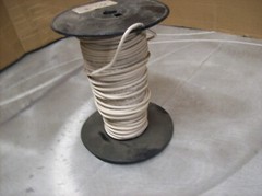 #20) NEW Spool of Electric Wire – 10 Guage Solid 165′ White