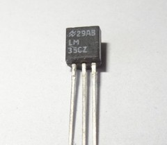 1 pc, LM35CZ, Temperature Sensor (deg C) -40 to +110 deg C