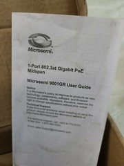 Microsemi PD-9001GR/AC PowerDsine 1-port Gigabit PoE Midspan, 30W, 802.3at