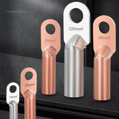 Terminals Block Battery Cable Ends, Lugs Ring Terminals Tin Plated Pure Copper