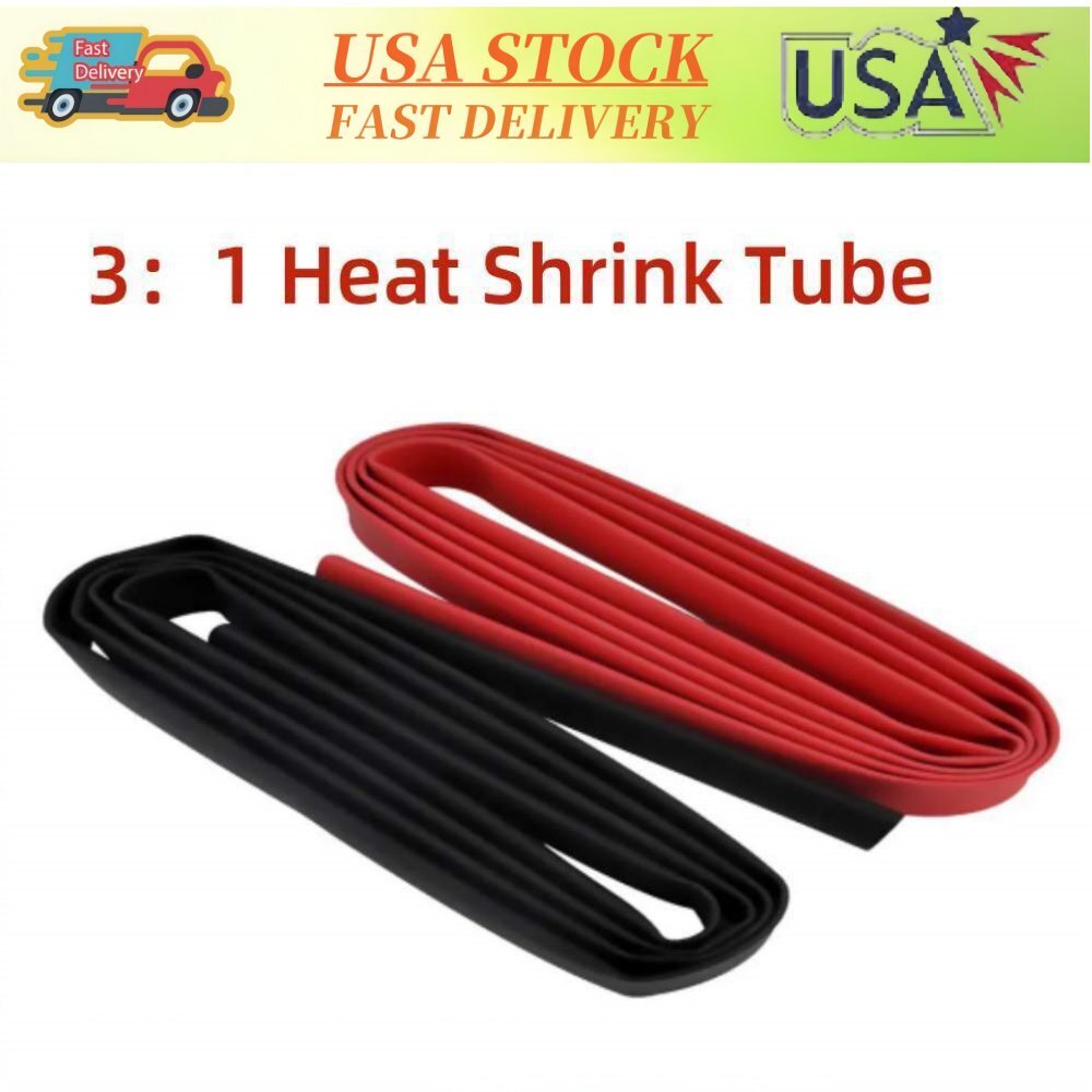 3:1 Heat Shrink Tubing 1/4″ 3/4″ 3/8″ 1/2″ Adhesive lined/Electrical wire sleeve