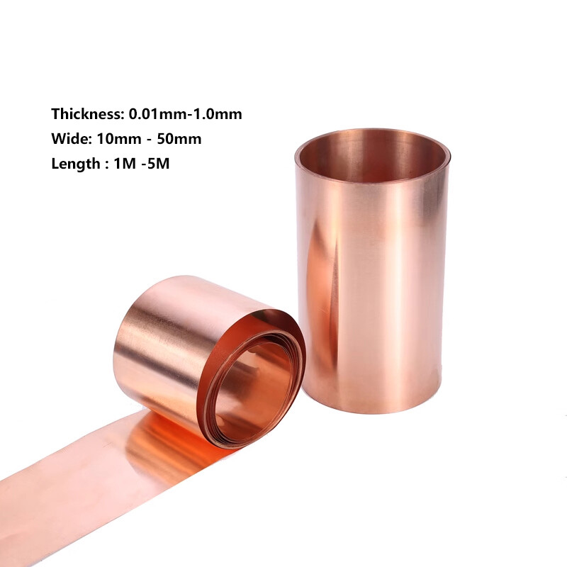 Copper Sheet Plate Guillotine Cut Metal Copper Sheet Select Size 0.01mm – 1.0mm