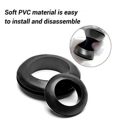 Black /White 3 4 5 6 7 8 to 60mm PVC Rubber Blanking Closed Wiring Open Grommets