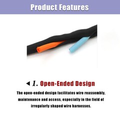 Split Braided Sleeving Tube Five Color Cable Wire Sheath Flame Retardant Φ5-60mm