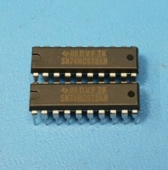 IC, SN74HC573AN, Texas Instruments, 20 PIN, Latch Transparent 3-ST 8-CH (2 pcs)