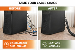 Cable Sleeve Split Wire Loom Cord Protector Cable Management for TV PC USB