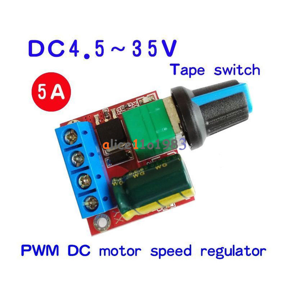 Mini DC 3V-35V 5V-35V 5A Motor PWM Speed Control Switch Controller LED Dimmer