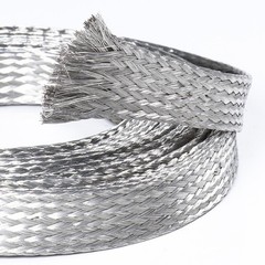 Tinned Copper Braid Ground Strap Metal Cable Wrap Sleeve Mesh Wire Shielding Lot