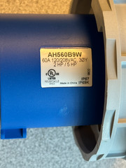 NEW EATON Arrow hart AH560B9W Pin & Sleeve Inlet 60A 120/208V 3 Ph 4 Pole 5 Wire