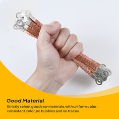 1/4″W 5/16″ Automotive Copper Braid Ground Strap Electric Wire Connect Terminal