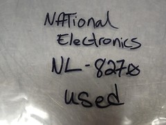 National Electronics NL-8270 Light Tube Used With Warranty See All Pictures