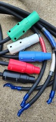 CAMLOCK PIGTAILS – 10FT 5 WIRE 4/0 SC 400 AMP 120/208v CAMLOCK PIGTAIL CABLES