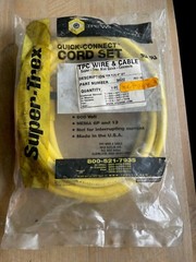 TPC WIRE & CABLE 84412 SUPER-TREX MINI QUICK CONNECTS FEMALE PLUG 4 POLE 12′ NEW