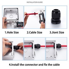 Waterproof Cable Gland Nylon Plastic Joint IP68 PG7~PG48 Cable Sealing Connector