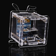 ESP8266 DIY Electronic Kit OLED Display Mini Clock + Shell DIY Soldering Project