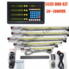 2/3/4/5 Axis DRO Digital Readout + Linear Glass Scales Set 4″-40″ Milling Lathe