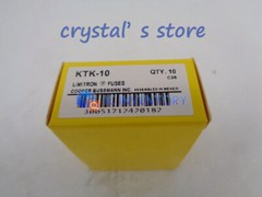 10pcs Bussmann KTK-10 10 Amp Limitron Fast Acting Supplementary Fuse 600V