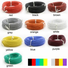 30awg-2awg Chose Colors UL Strand Silicone Soft Cable 600V 200℃ 0.08mm RC Wire