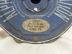 ALPHA VTG WIRE REEL 18g 1857 #18-7/25 PVC Wire Type B MIL-W-16878D 100?Ft Orange