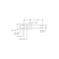 10-917-2-04 CONCORD Electronics COMM NON-INS PC PIN TERM, 0.252″ L, 0.082 100pc