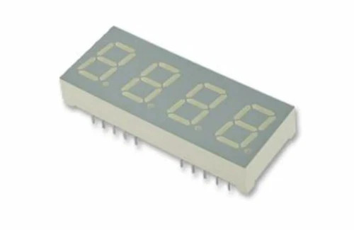 CA04-41CGKWA 4 Digit 7-Segment LED Display, CA Green 24 mcd RH DP 10.2mm