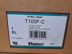 Panduit Polyethylene Spiral Wrap 100 FT New in Box Part No. T100F-C