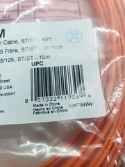 TRIPP-LITE N302-15M FIBER OPTIC PATCH CABLE 15 METERS, NIB