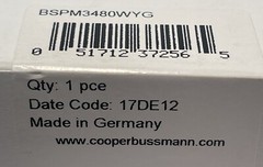 Cooper Bussmann BSPM3480WYG Surge Arrester w/ 3 BPM385UL modules, US Seller, NEW