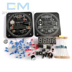 DIY Rotating LED Alarm Electronic Digital Clock Kit Learning Board 5V DS1302