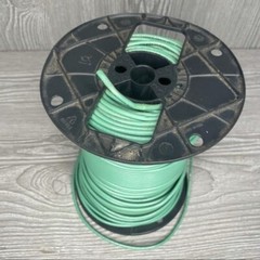 Large spool of encore wire Corp 10awg green copper wire unknown length