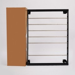 Black Heavy Duty Cable Reel Holder and Dispenser With 6 Stainless Steel Rods