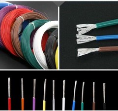 0.05-1.5mm² PTFE Silver-plated Copper Cable Stranded Wire Hook-up 200°C Coloured