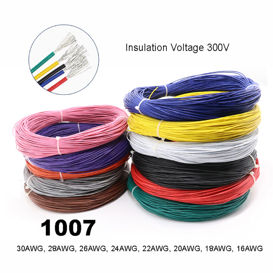 16AWG Flexible PVC Cable Stranded Wiring, Voltage 300V, Tinned Copper Wire