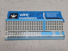 Bulk Mixed Lot of Wire Markers Numbers And Letters Nos See Pictures For Details