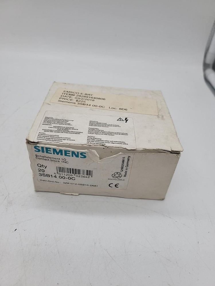 Siemens 3SB14 00-0C