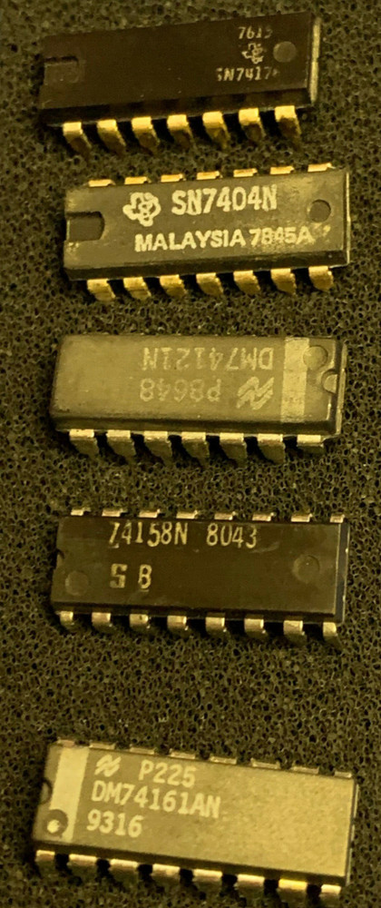 DM74121N 74161AN NSC 7417N 7404N TI 74158N SIG COLLECTIBLE WOW LOT OF 5 PIECES