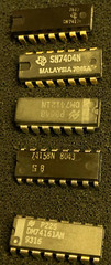 DM74121N 74161AN NSC 7417N 7404N TI 74158N SIG COLLECTIBLE WOW LOT OF 5 PIECES
