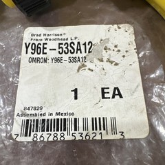 Omron Y96E-53SA12, 3-Pin Cable Cordset, Brad Harrison, Woodhead