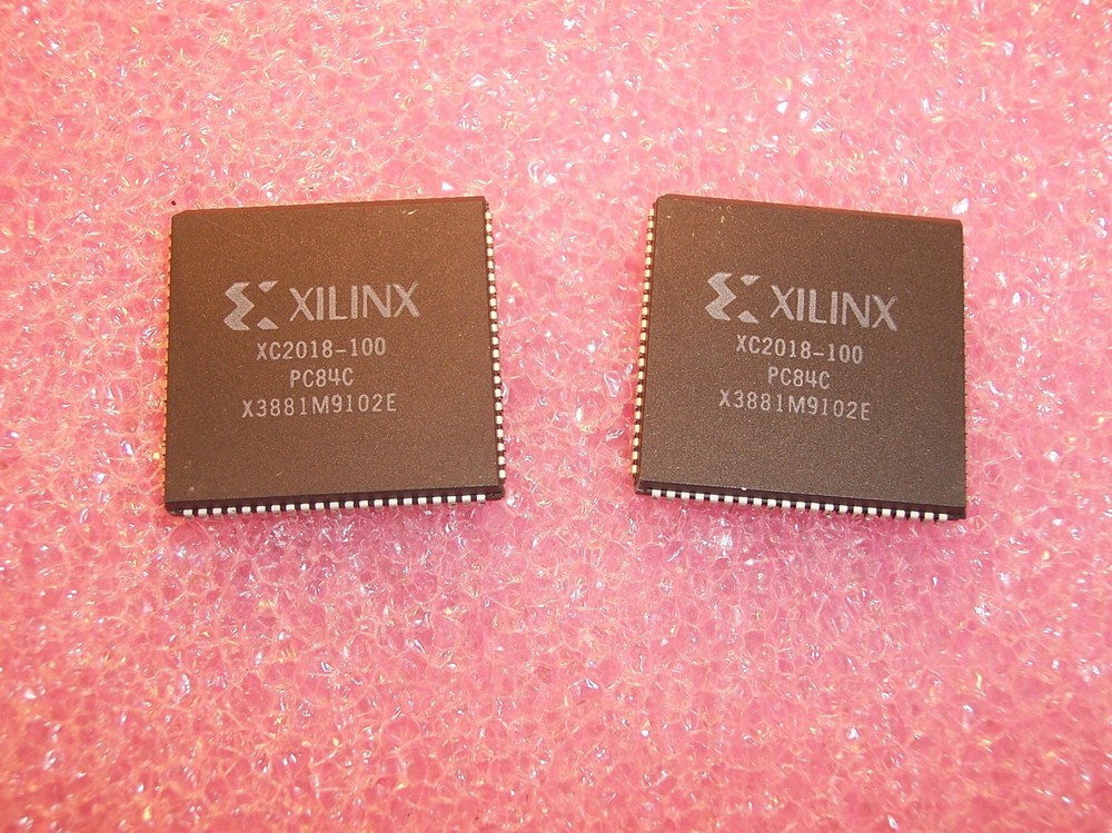 QTY (16) XC2018-100PC84C XILINX PLCC-84 CLEAN SOCKET PULLS REFURBISHED 1 TUBE